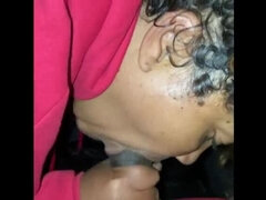 Homeless BBW Slut Outdoor Blowjob pt1