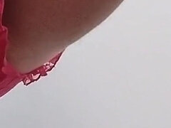 Amatør, Transvestit, Lingerie, Ældre kvinde, Solo, Strømper