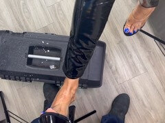 Grosse bite, Noire, Pieds, Branlette thaïlandaise, Maman