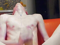 Very Long Cumshot on Cock Stays Hard