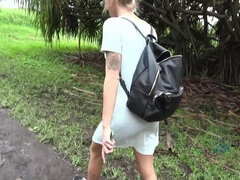 The road to Hana adventure turns into sweaty car sex