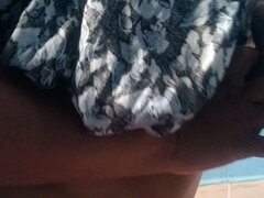 Washing Dress Hot Leg Show and Hot Bite Back