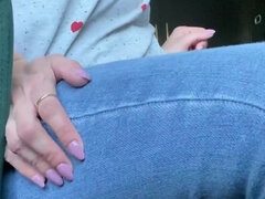 Wriggling in My Day Jeans and No Knickers