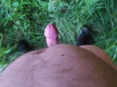 Tir de sperme, Masturbation, De plein air, Public, Solo