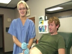 Amazing Nurse Stroking Patients Dick