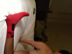 Grosser schwanz, Schwarz, Braunhaarige, Schwarz, Interrassisch, Milf, Flotter dreier, Ehefrau