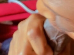 Afrykański, Czarny, Obciąganie, Para, Domowej roboty, Indyjski, Punkt widzenia