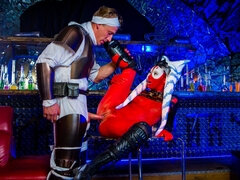 Star Wars spoof with sexy sucking and more teasing