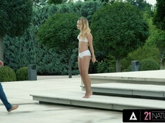 Watch Mona Blue's petite body take a hard pounding like never before in 21 Natasha Scenes!