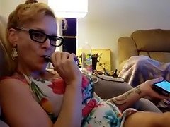 Mature cougar phat ass white woman step-mother nylon fetish son-in-law pulsation cock & cum *taboo*