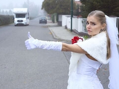 Shocking News - Runaway Bride Fucks Random Truck Driver
