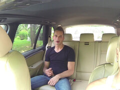Horny cab driver fucks her passanger