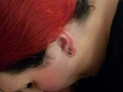 Amerikaner, Kukk suging, Par, Sæd i munnen, Hjemmelaget, Rødtopp