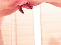 Sperm Drain #2. Special Version. Blonde MILF Bitch Drains Cum Down the Toilet. Cum Fetish. Camera in Toilet. Natural Sperm