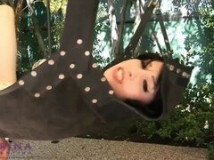 Tranny Sarina Valentina Nailed On A Swing