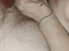 큰 엉덩이, 오랄섹스, 커플, 귀여운, 주부, 밀프, 빨간 머리