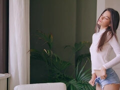 Nana, Brunette brune, Femelle, Fétiche, Doigter, Hd, Masturbation, Solo