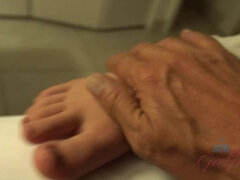 Amatör, Blondin, Avsugning, Fotjobb, Flickvän, Handjobb, Mager, Tuttar