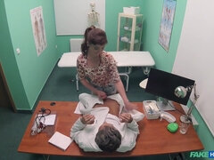 Patients Shaven Moist Pussy Makes Him Lose His Morals