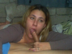 18, 아마추어, 금발의, 오랄섹스, 입에 사정, 라티나, 문신, 청소년