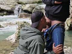 素人, フェラチオ, イく瞬間, ゲイ, 手コキする, 自家製, アウトドア