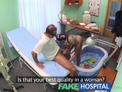 Pregnant patient with huge tits gets a real hospital exam with a horny nurse