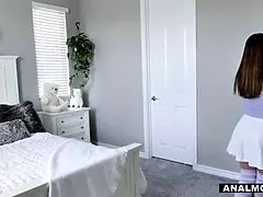 Stepmom Summer Hart overhears her daughter-in-law Aften Opal and did rectal