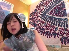 Asiático, Tetas grandes, Mamada, Corrida, Corridas, Penetracion con dedos, Sexo duro, Japonés