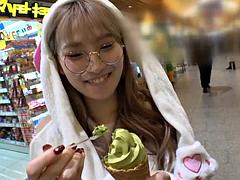 Amateur, Asiático, Belleza, Rubia, Mamada, Japonés, Lamidas