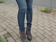 18, Sperma shot, Kvinna, Tysk, Hardcore, Pengar, Hängbröst, Tuttar