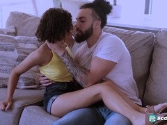 Super cute and petite brunette Dani Diaz showing off her tightness