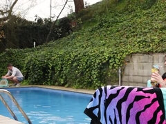 Evelina Darling: Outdoor Tryst with Pool Boy