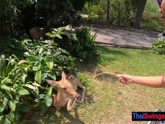 THAI SWINGER - First-Timer Thai gf went a day out and has fuck-fest afterward with BEAU