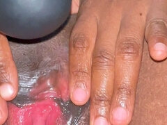 Afrikansk, Amatör, Dildo, Kvinna, Onani, Fitta, Solo, Vibrator