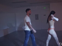 Americano, Culo, Pompino, Sborrata, Pisello, Da dietro, Toccando, Tette