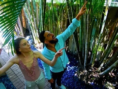 Blasen, Braunhaarige, Hundestellung, Handjob, Rasiert, Jungendliche (18+), Titten