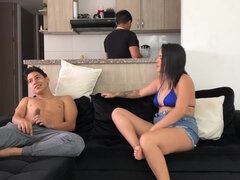 Cuckold Husband Cooking While I Fuck With His Best Friend - Porn In Spanish