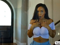 Caught my TS stepsis with my Ebony friend