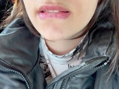 My stepsister Amayamori gets herself off in my car and gamer room