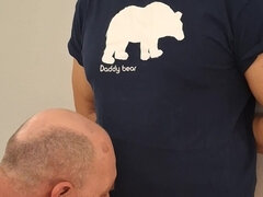 素人, アメリカ人, デカチン, フェラチオ, 口内発射, イく瞬間, 爸, 手コキする