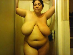 Another solo bbw shower video