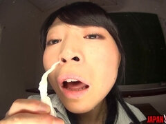 The Classroom Is Empty... and Ami Utada Drips Snot From Her Nose Straight Onto Your POV Screen