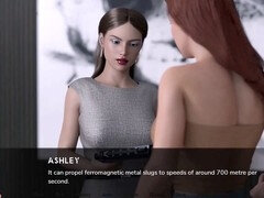 Tridimensionnel, Africain, Couple, Chatte