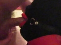 Sloppy Face Fuck for Blonde MILF Slave