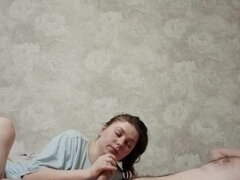 Hot MILF AnnetteSwallow Loves Swallowing Cum - POV Blowjob & Cum in Mouth