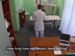 Leie, Arzt, Hundestellung, Handjob, Krankenschwester, Muschi, Uniform, Spanner