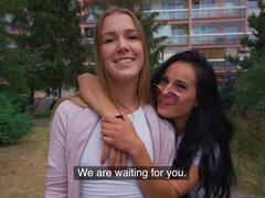 큰 음경, 금발의, 도기스타일, Hd, 셀카, 공개적인, 쓰리섬, 젖가슴