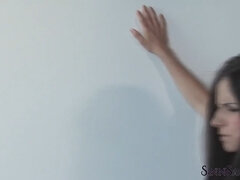 Sexy girls Rube Sinn Sage and Hannah Perez fight during a hot clip!