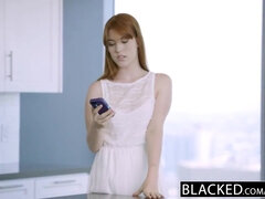 BLACKED Redhead Gwen Stark enjoys her first Black Cock!