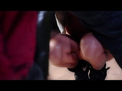 Stor kuk, Avsugning, Europeisk, Kvinna, Kysser, Onani, Stockings